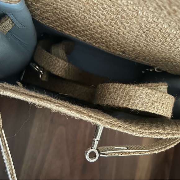 DLD Beach Bag- Mini with olive bandana handle and shoulder strap included - Picture 2 of 3